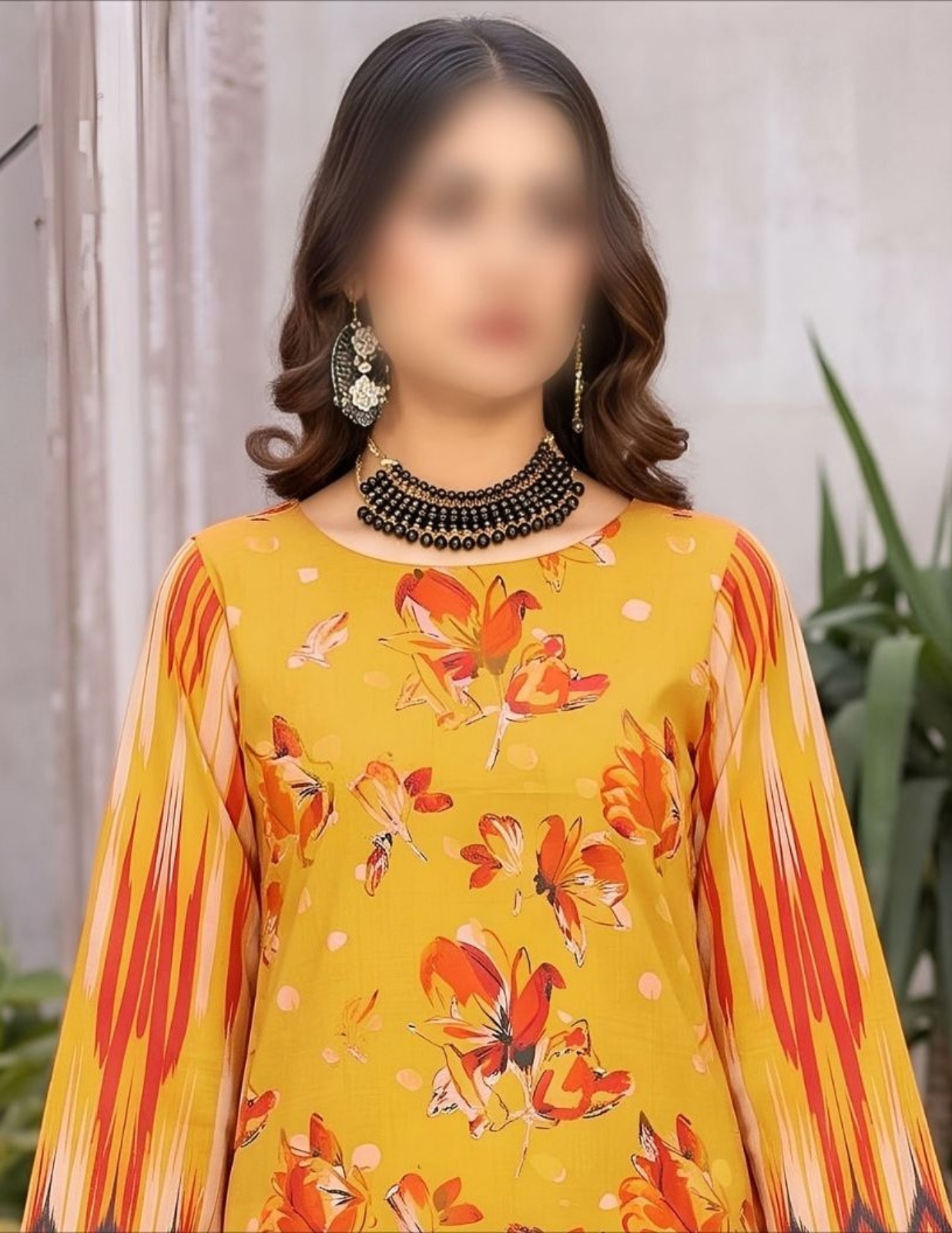 Designer Printed Lawn Dress with Air Jet Voile Dupatta – Unstitched