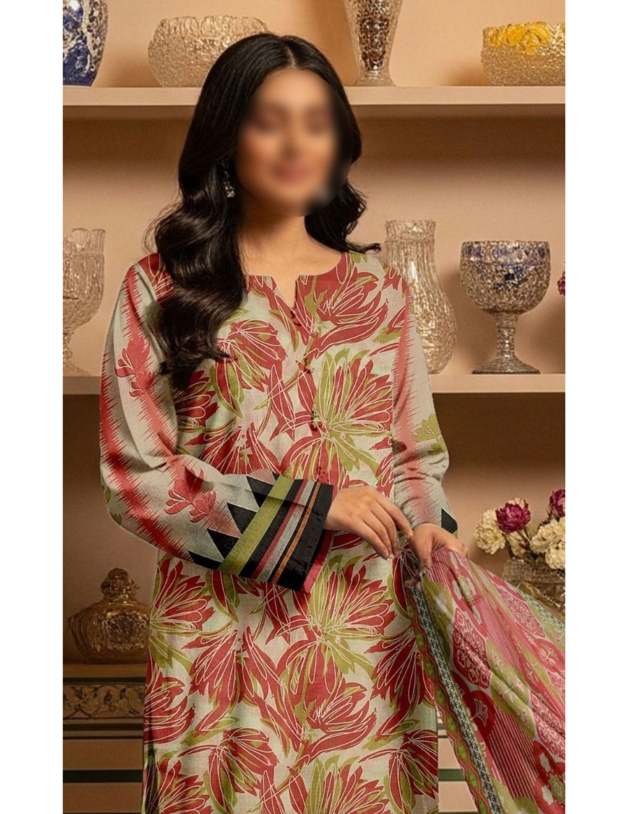 Women’s Printed Lawn Suit 3PC Summer Collection – Unstitched