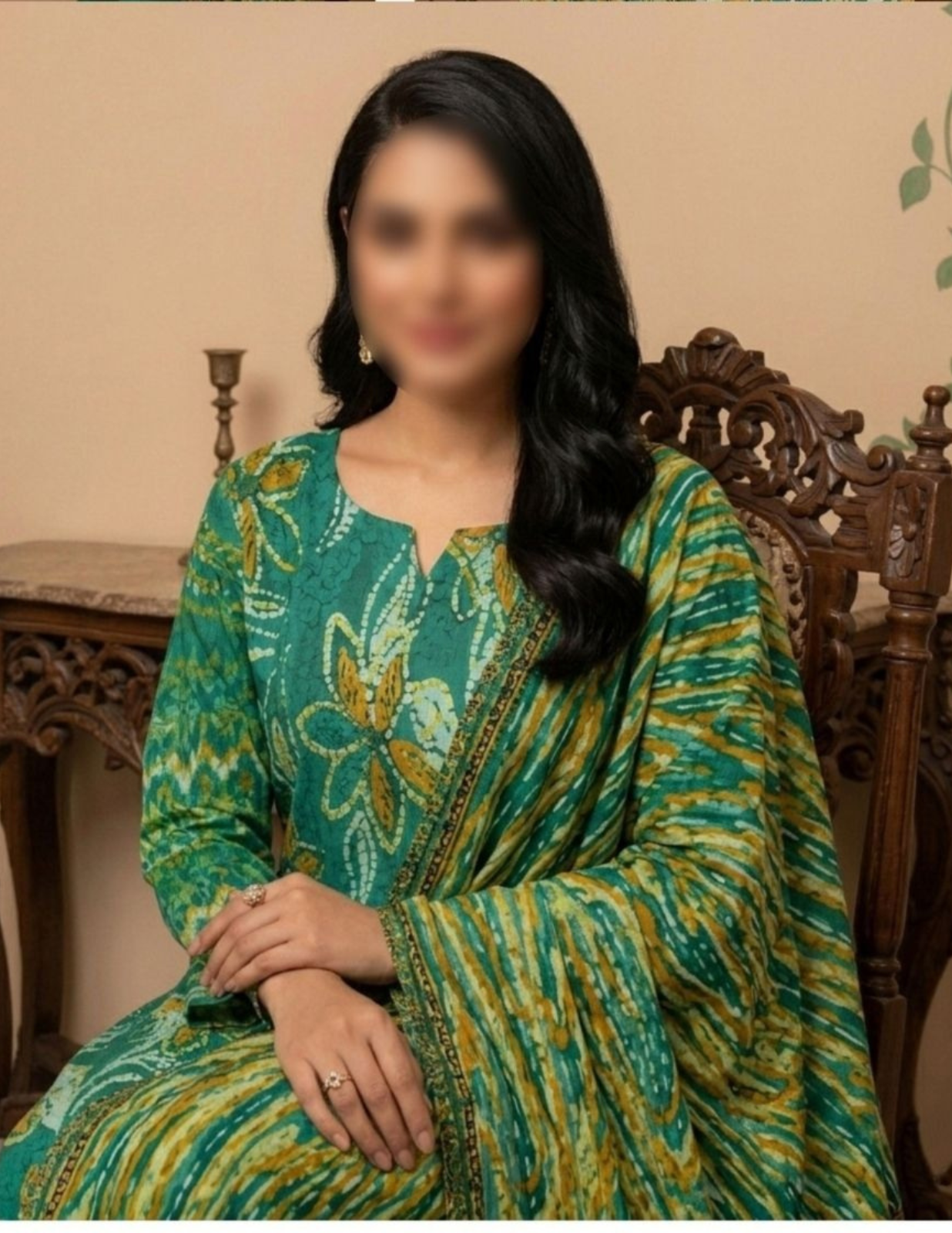 Printed Air Jet Lawn 3 Piece Suit for Women – Unstitched