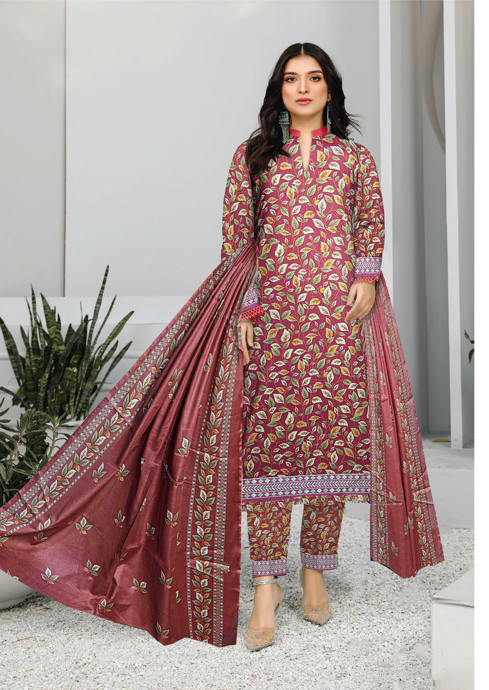 Premium Fabric 3-Piece Lawn Suit Set
