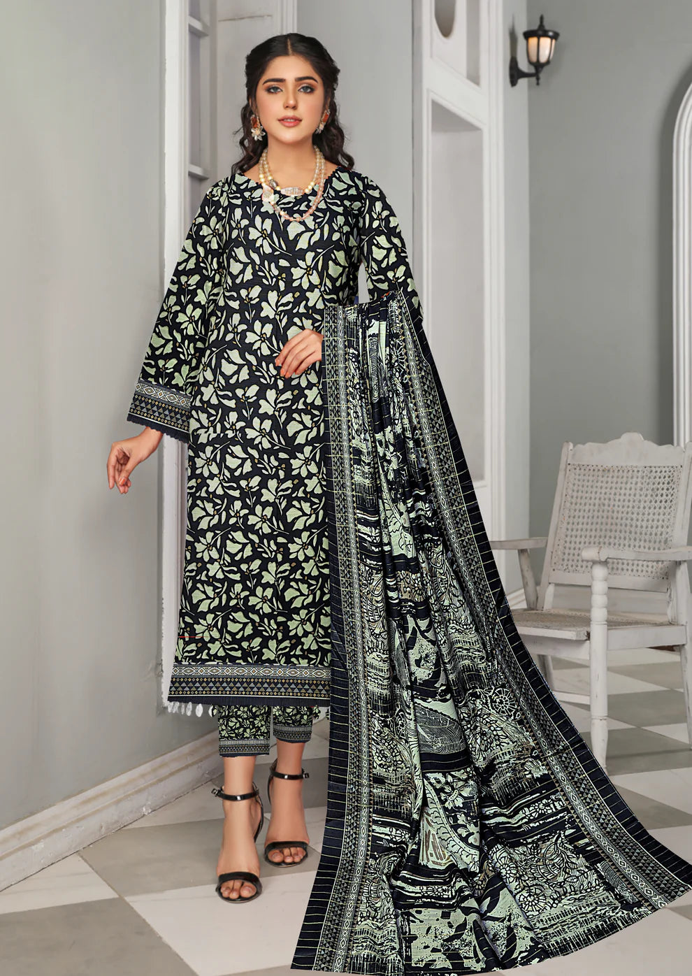 Soft Khadar Fabric 3 Piece Unstitched Winter Suit