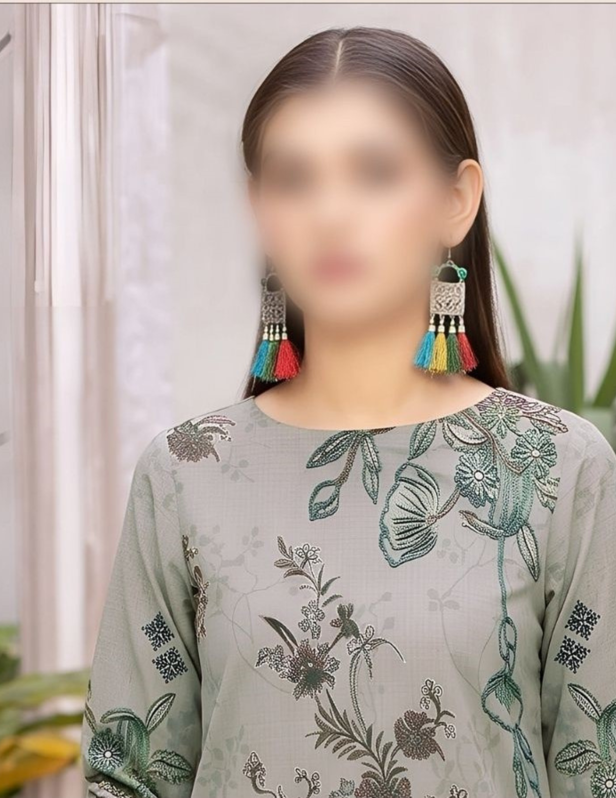 Luxury Air Jet Lawn Shirt with Printed Dupatta & Trouser – Unstitched