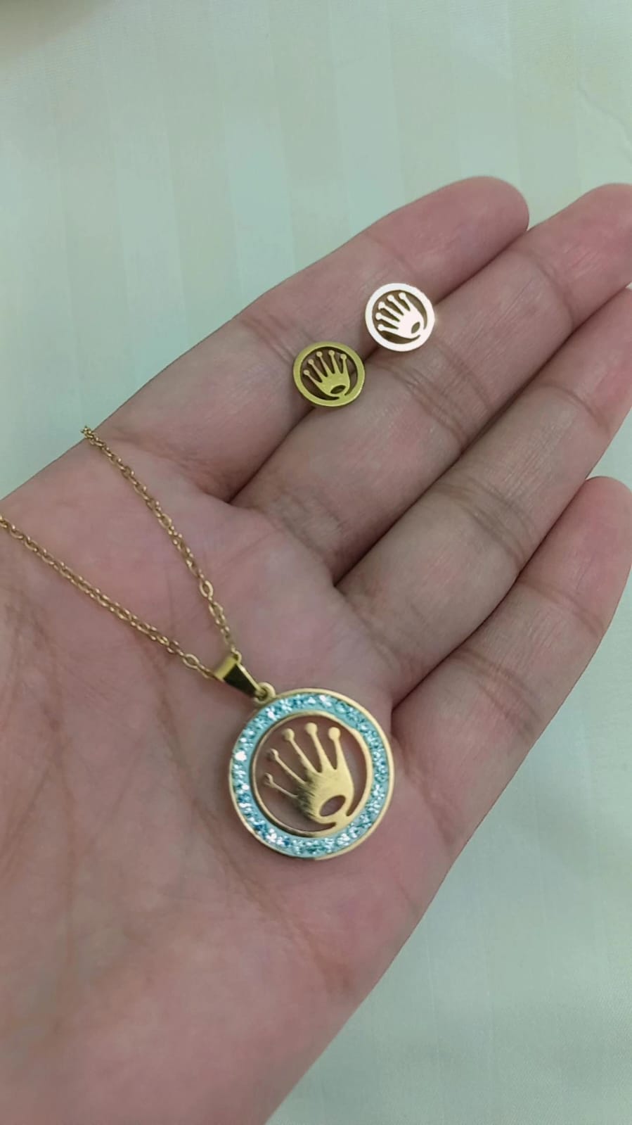 Elegant Stainless Steel Jewelry Set