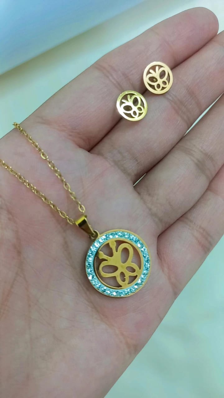 Causal Wear Stainless steel Jewelry Set