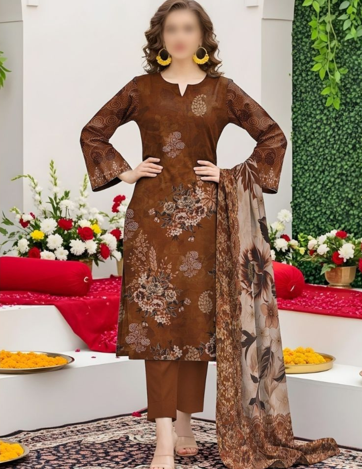 Premium Printed Lawn Summer Suit (Unstitched)