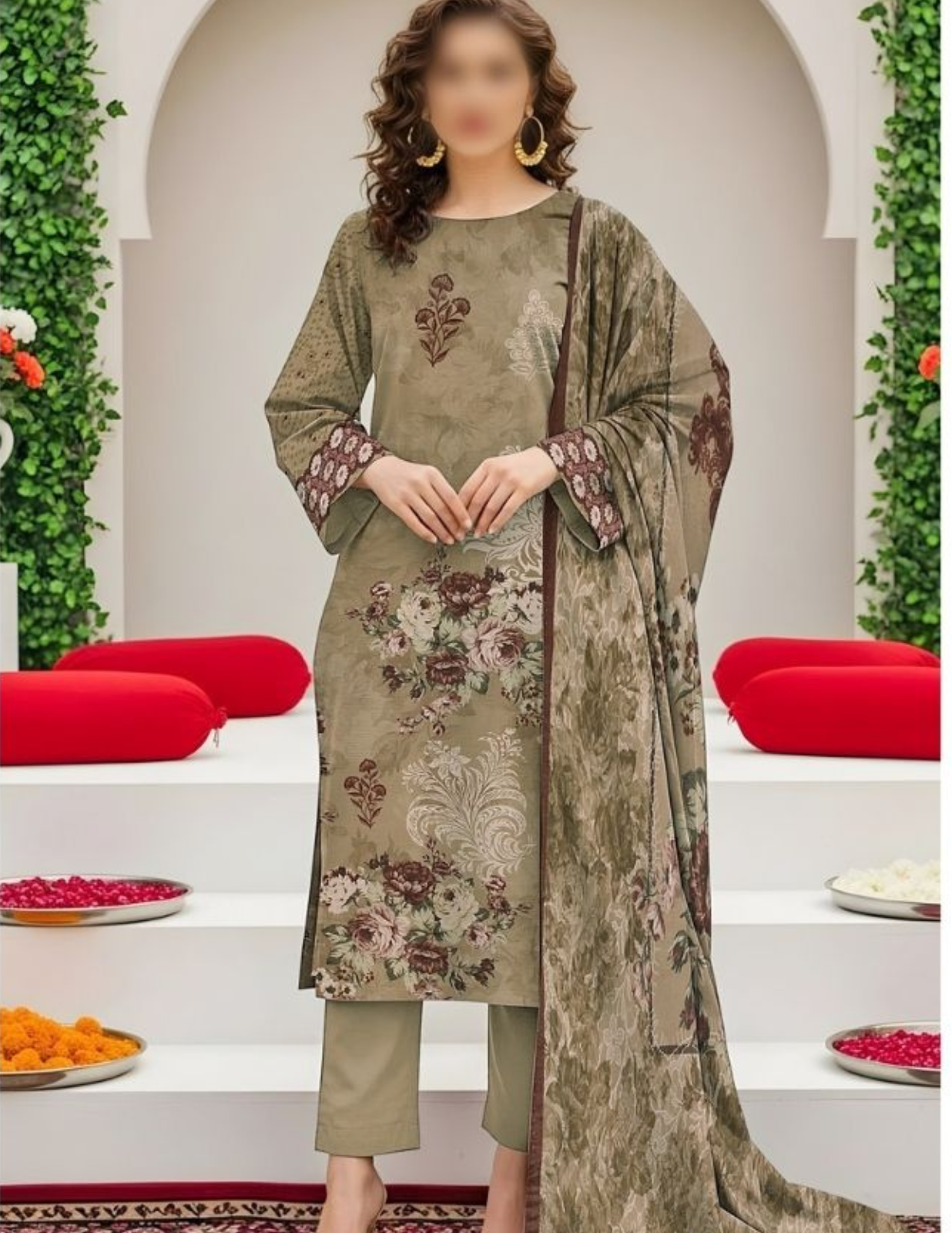 Premium Printed Lawn Summer Suit (Unstitched)