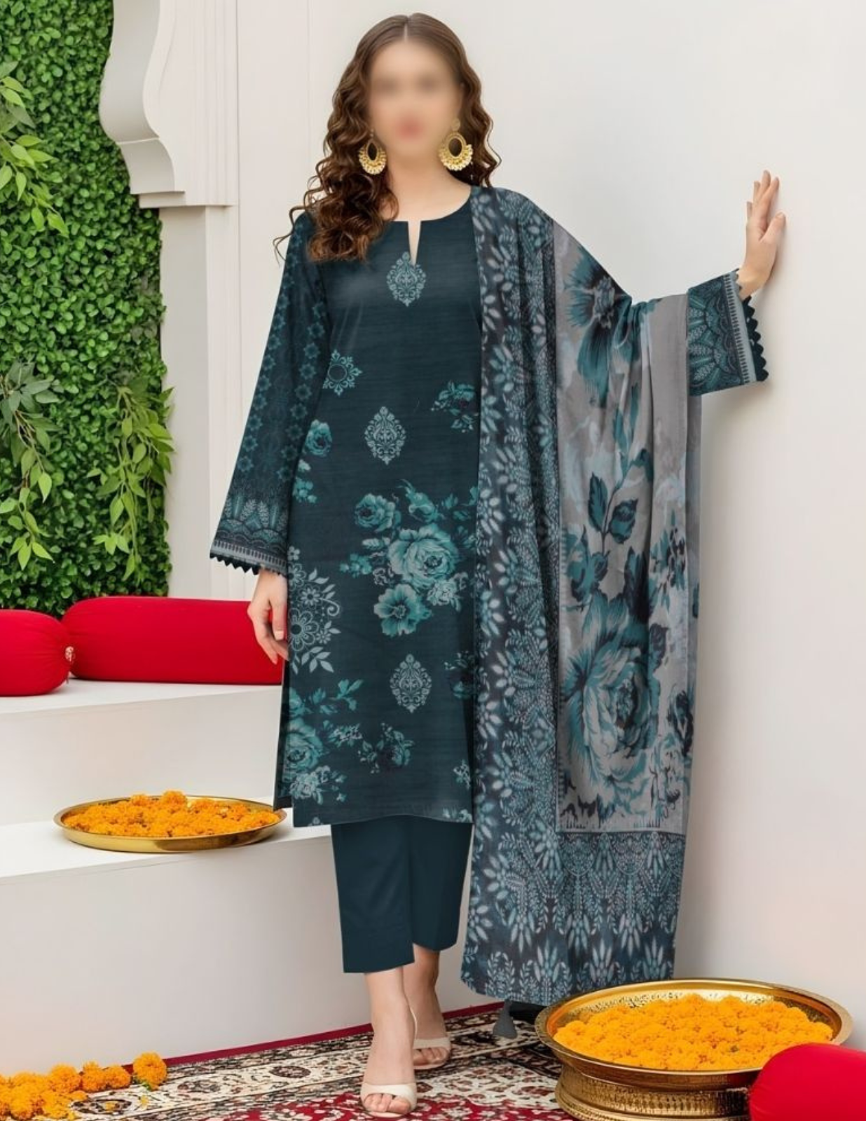 Premium Printed Lawn Summer Suit (Unstitched)
