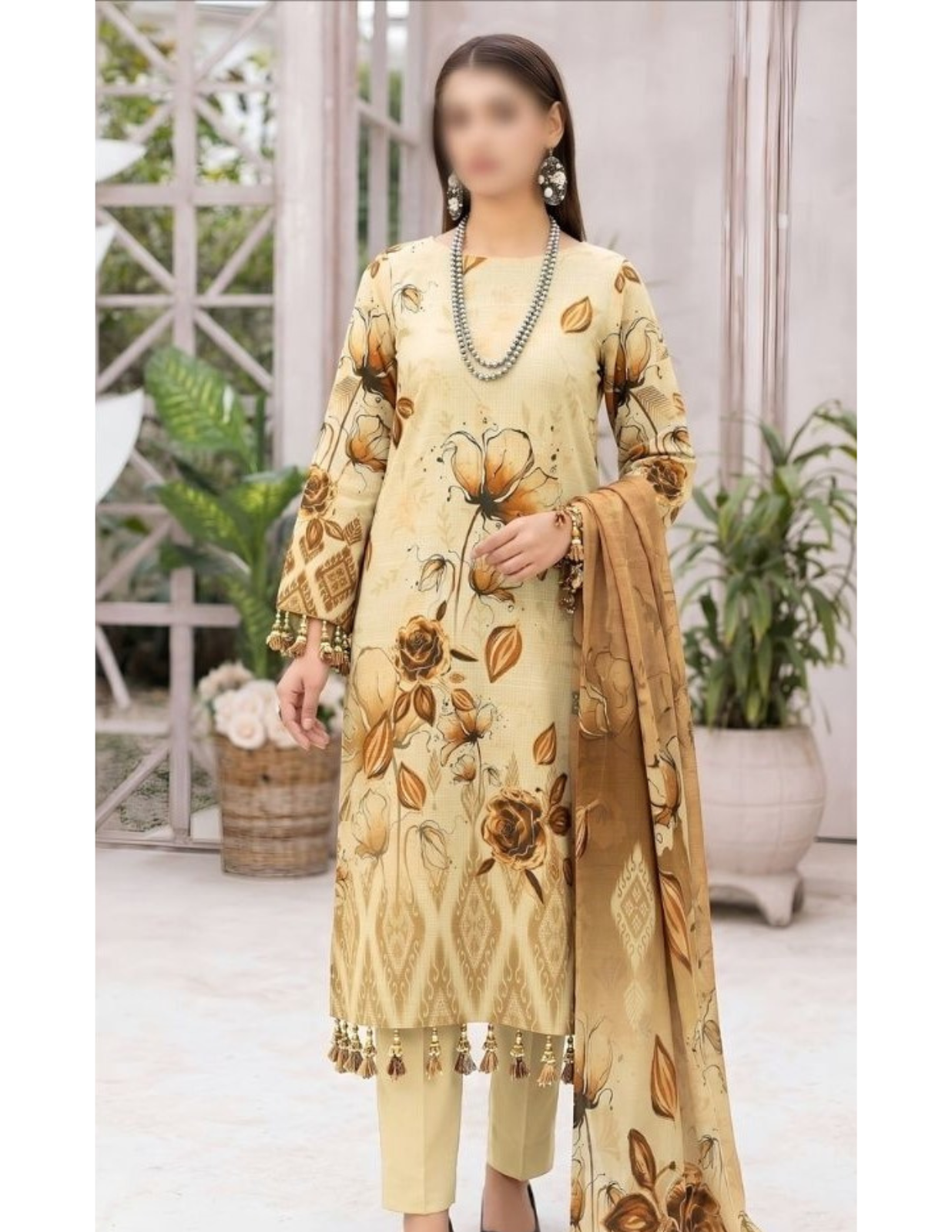 Women’s Printed Lawn Suit 3PC Summer Collection – Unstitched