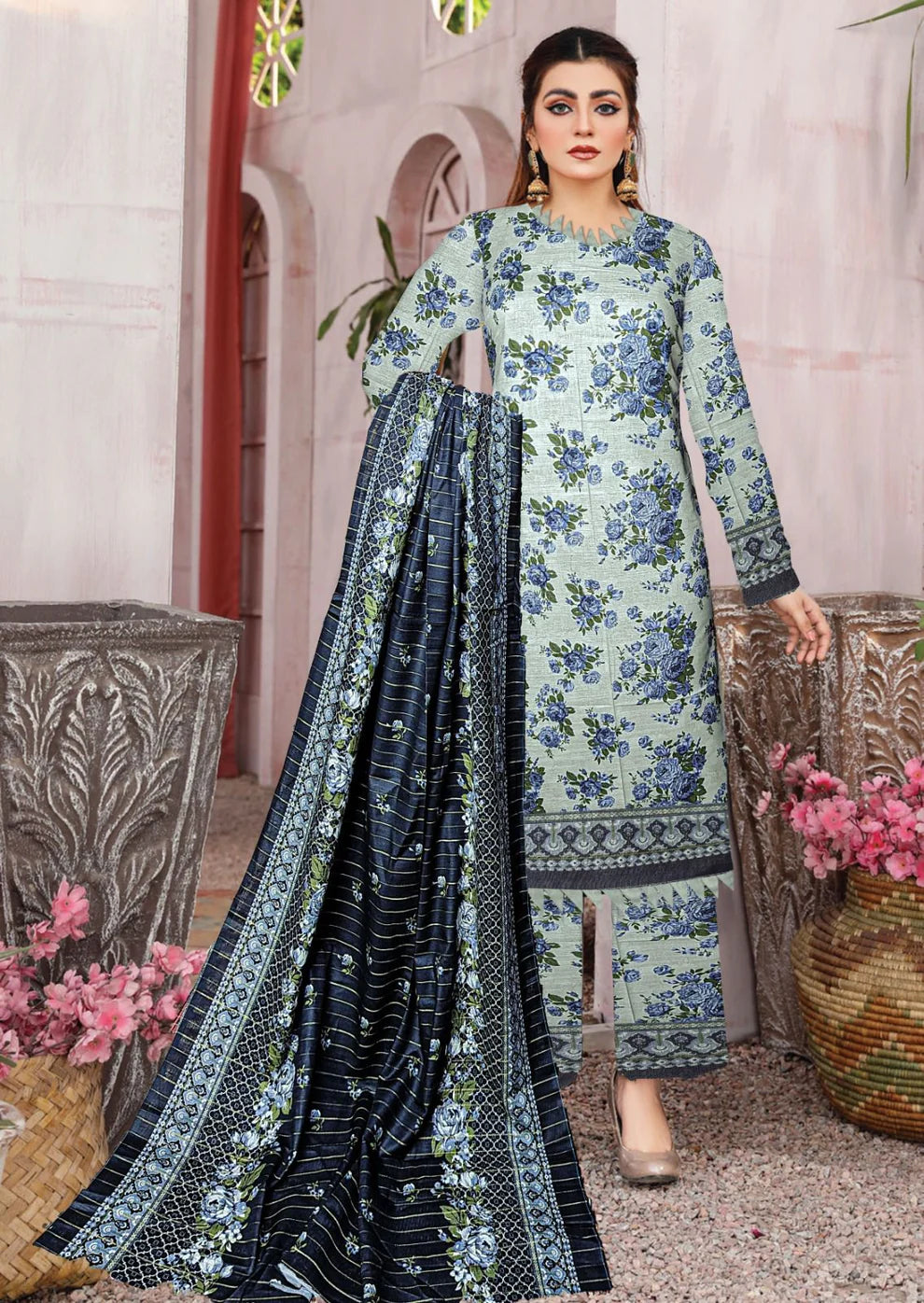 Luxury Winter Khadar 3 Piece Unstitched Suit