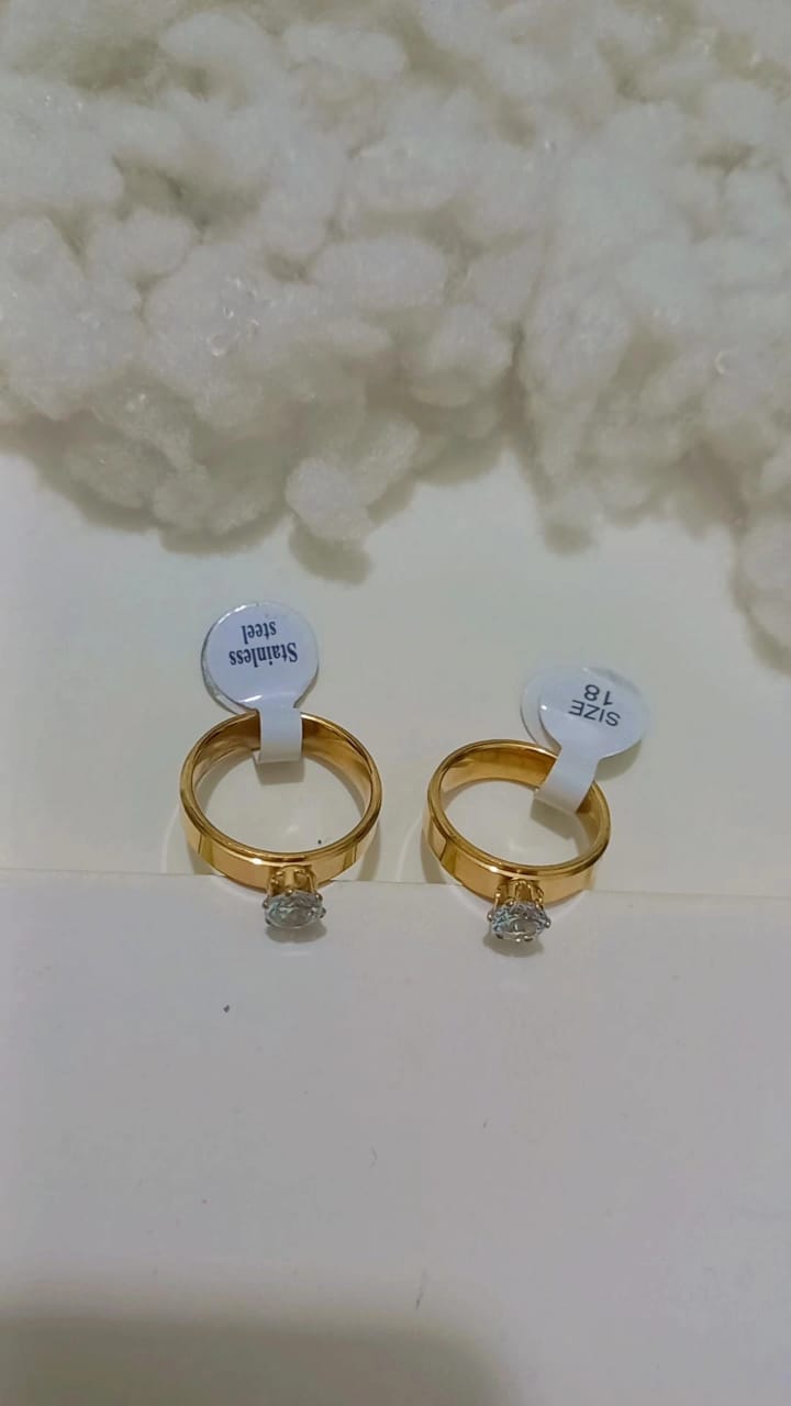 Stainless Steel Rings/ Diamond cut Rings