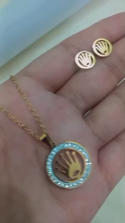 Elegant Stainless Steel Jewelry Set