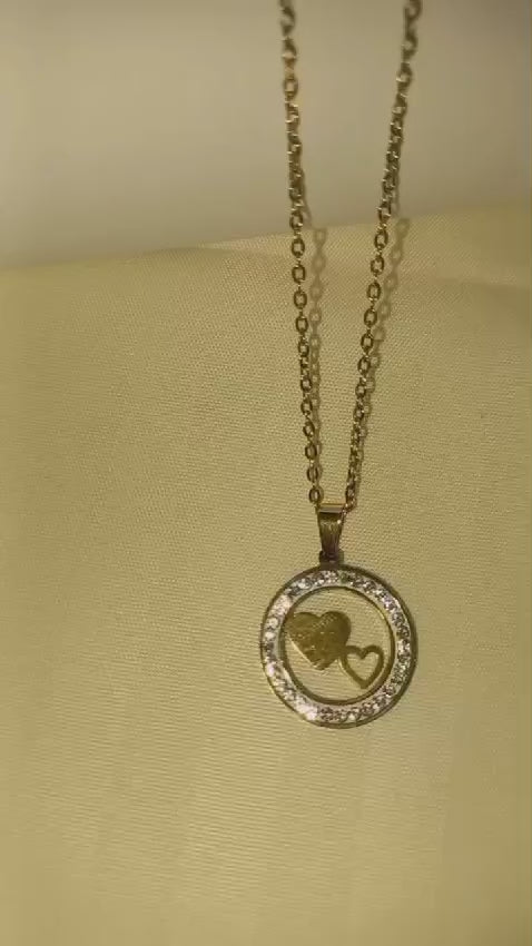 Stainless Steel Pendant and Ear Studs